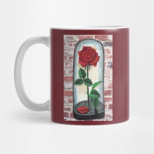 Rose in Glass Vessel Mug